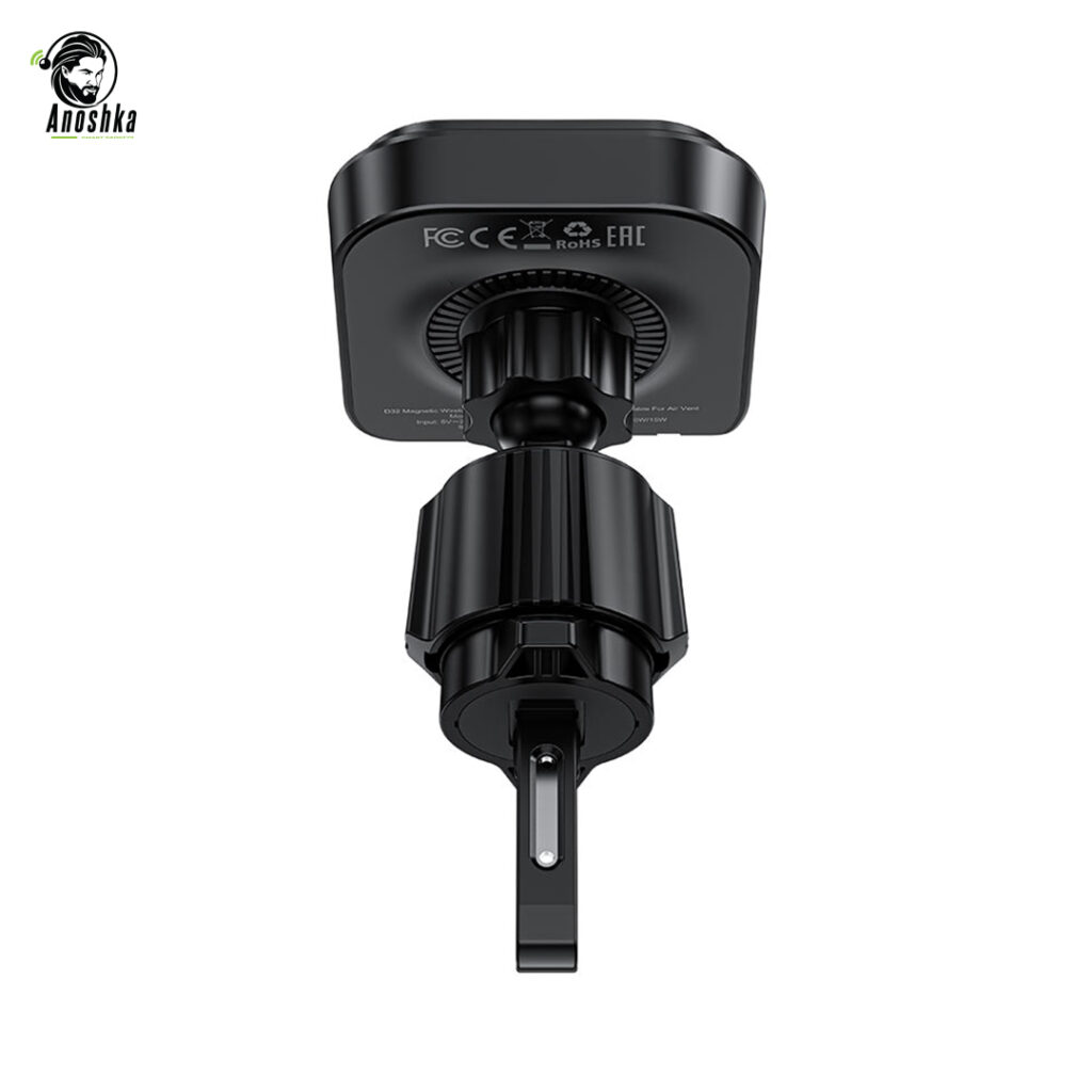 Fast Wireless Charger Magnetic Car Holder D32 – 15W Magnetic Car Mount for Phones