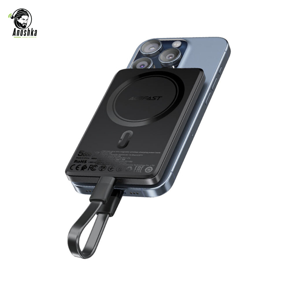 Magnetic Fast Wireless Charge Power Bank M8 PD18W 5000mAh – Compact Portable Fast Charger