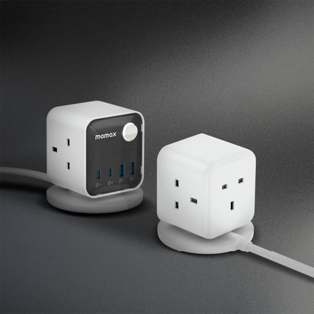 MOMAX 1-Charge Work Flow 3-Outlet GaN Power Cube 30W with USB