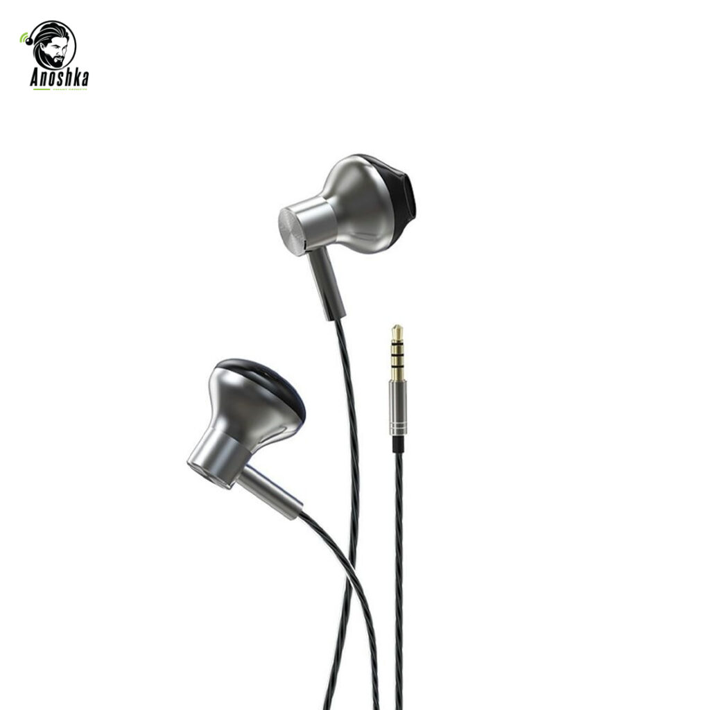 DEVIA Metal Earphones 3.5mm HP59S – Durable Design and Clear Sound