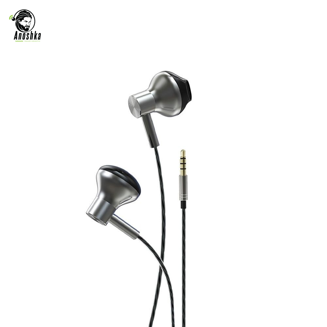 DEVIA Metal Earphones 3.5mm HP59S – Durable Design and Clear Sound