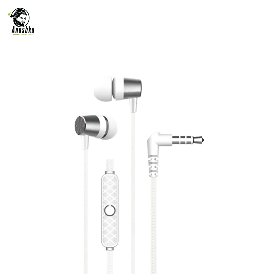DEVIA Metal Earphones 3.5mm HP50S – Durable Design and Clear Sound