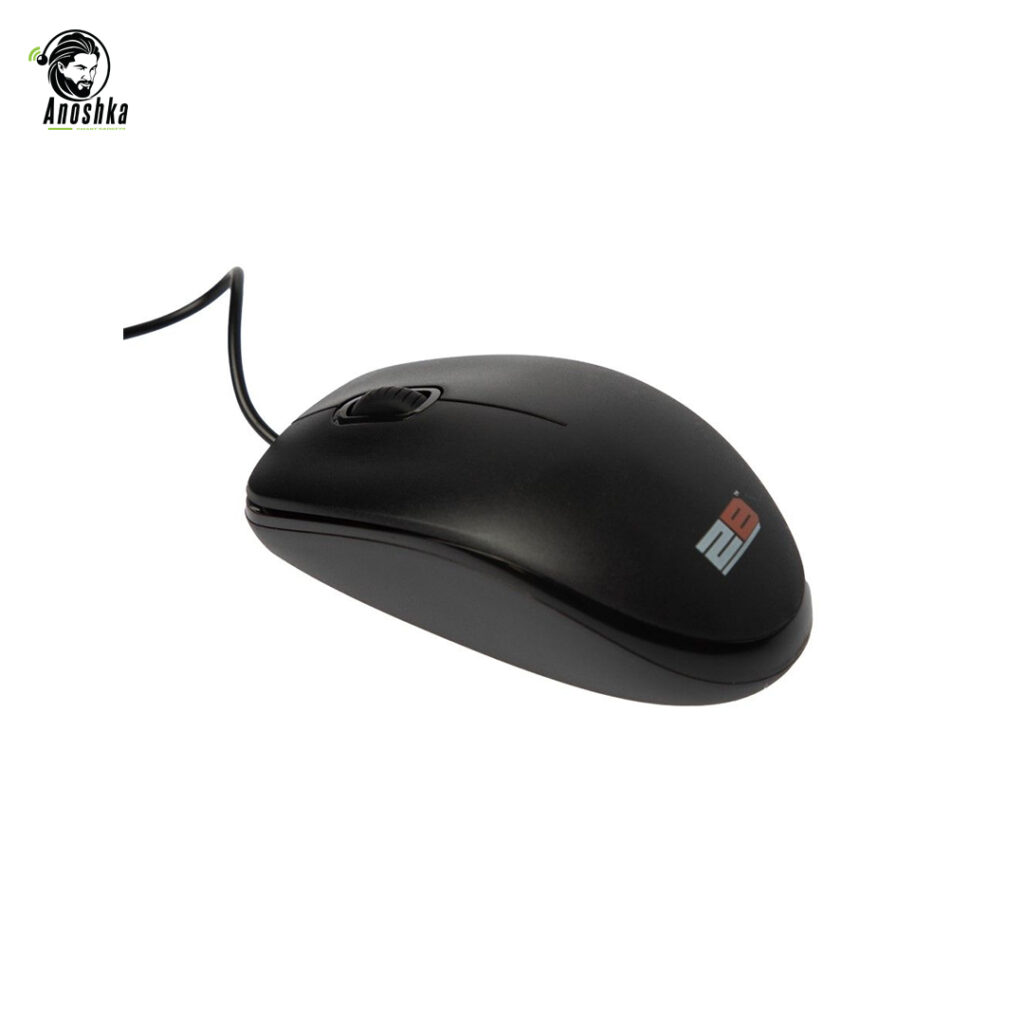 2B Track Wired Mouse MO663 – Ergonomic High-Precision Optical Mouse
