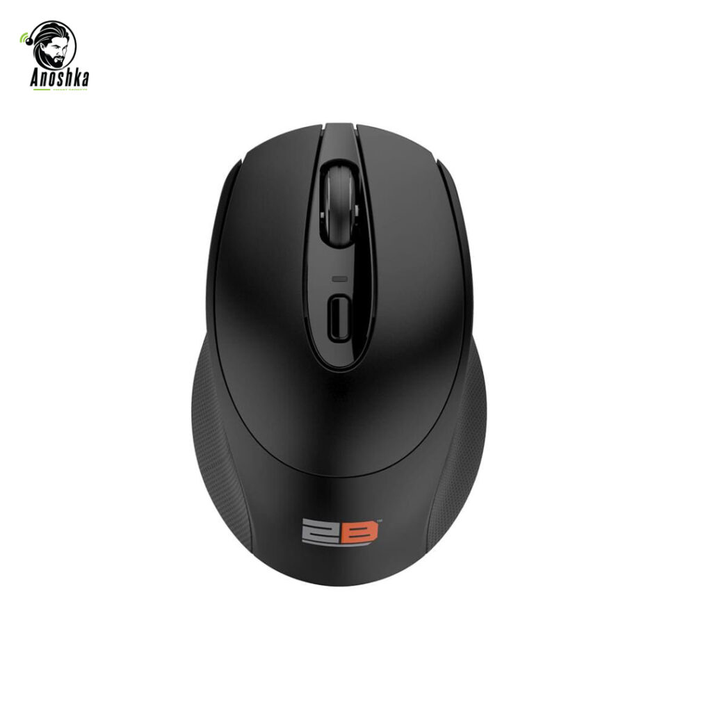 2B MO186 Dual Mode BT 2.4GHz Rechargeable Mouse – Ergonomic Wireless Optical Mouse