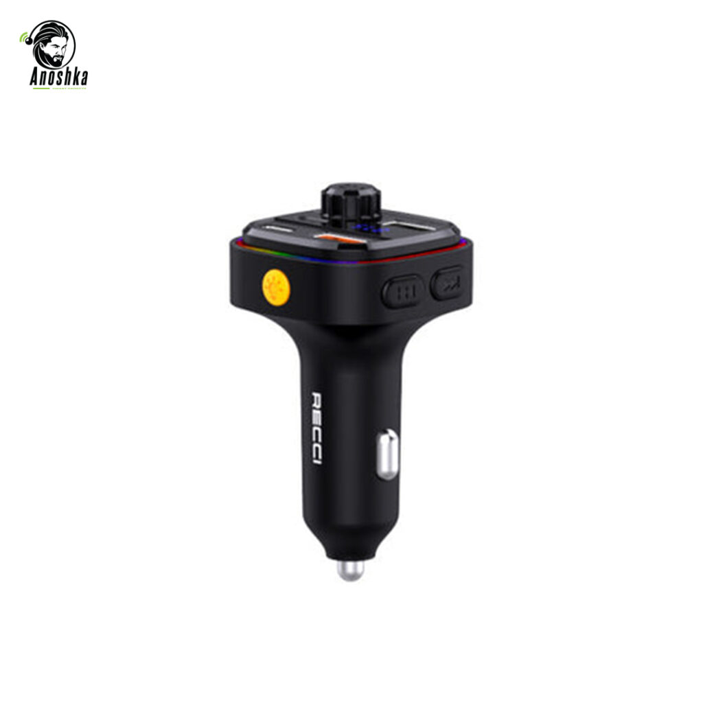 The RECCI RQ08 Car Charger offers dual USB fast charging, smart power distribution, and a sleek compact design for safe and efficient in-car charging.