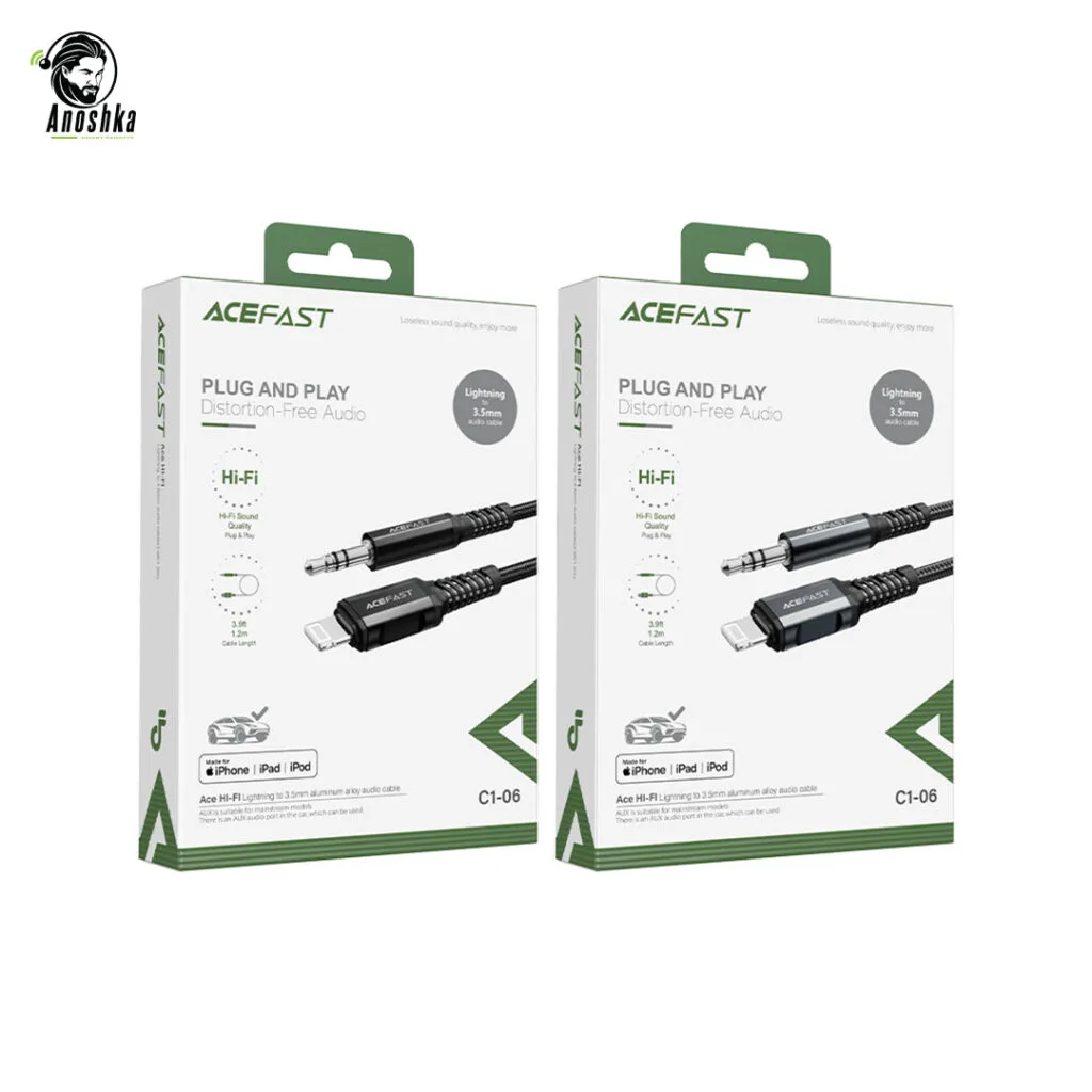 ACEFAST AUX 3.5 to Lightning C1-06 – Audio Adapter for iPhone and iPad