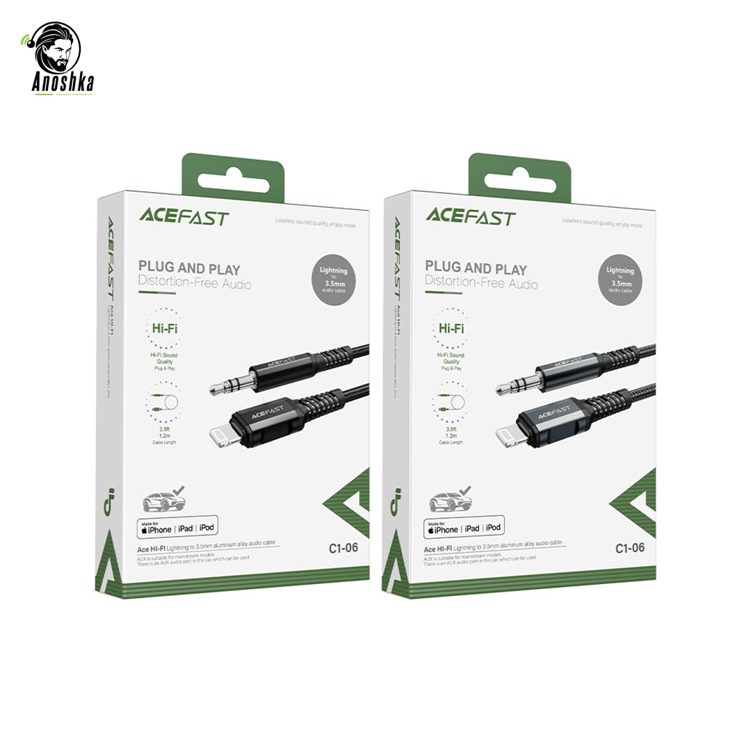 ACEFAST AUX 3.5 to Lightning C1-06 β Audio Adapter for iPhone and iPad