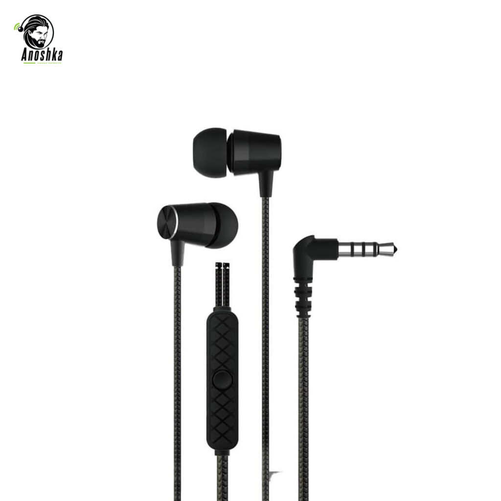 DEVIA Metal Earphone 3.5mm HP50K – Premium Wired Earphones with Metal Housing and Deep Bass