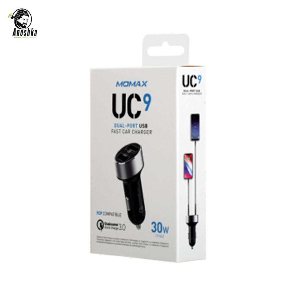MOMAX UD9 Car Charger 30W UC9D Fast Reliable Car Charging Solution