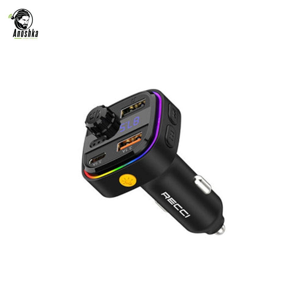 The RECCI RQ08 Car Charger offers dual USB fast charging, smart power distribution, and a sleek compact design for safe and efficient in-car charging.