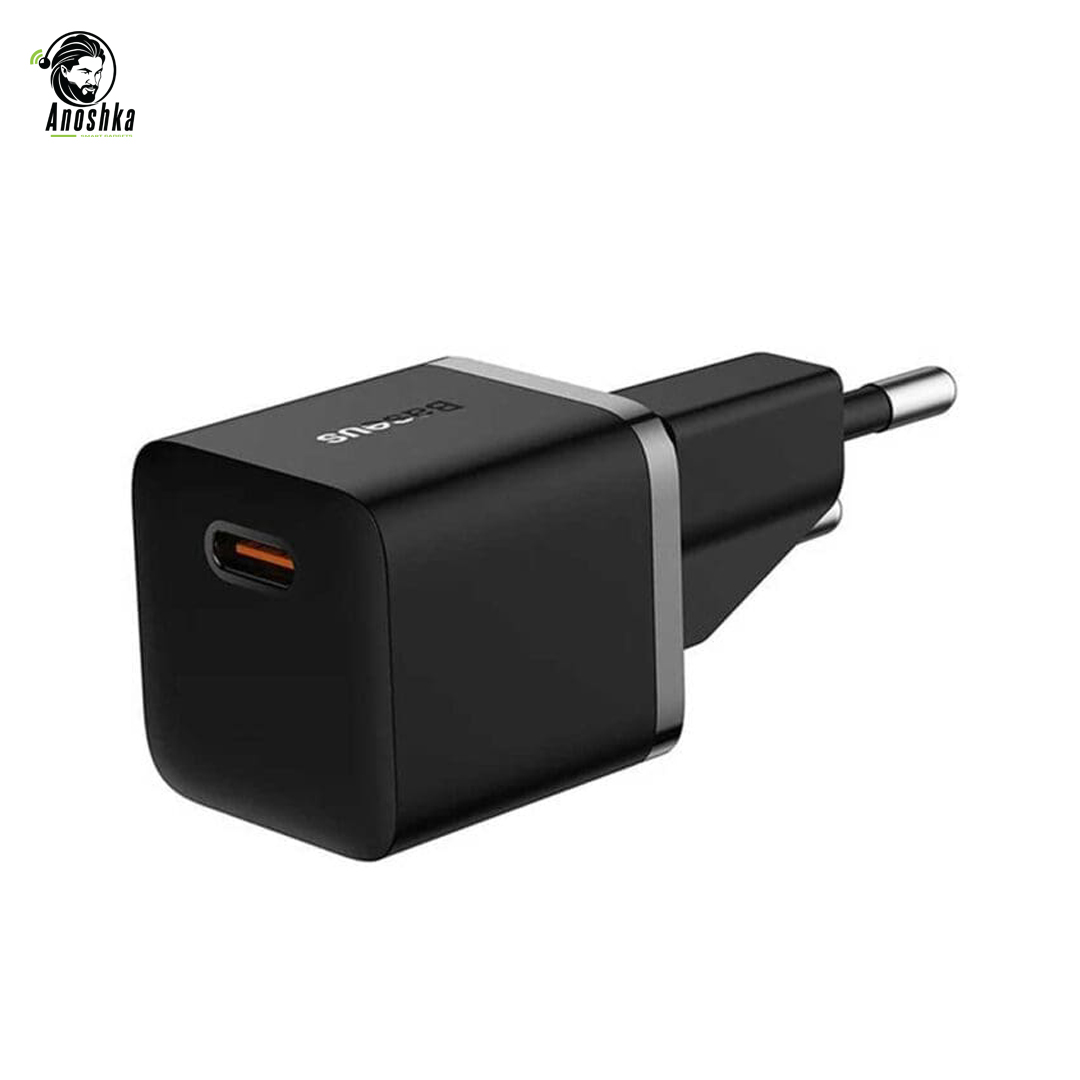 Baseus GaN5 Mini 1C 20W EU Fast Charger with USB-C Power Delivery