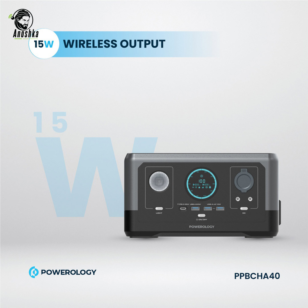 Powerology 300W Portable Generator charging multiple devices