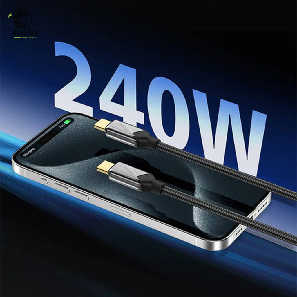 The RECCI DACA VOYAGE PD 240W Cable delivers ultra-fast 240W charging, high-speed data transfer, and exceptional durability in a premium braided design.