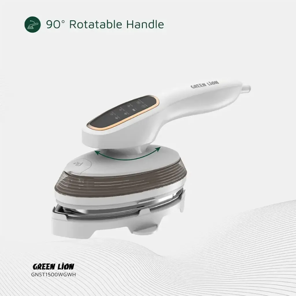 Green Lion Steam Glide Garment Steamer 1500W – Powerful and Efficient Fabric Steamer