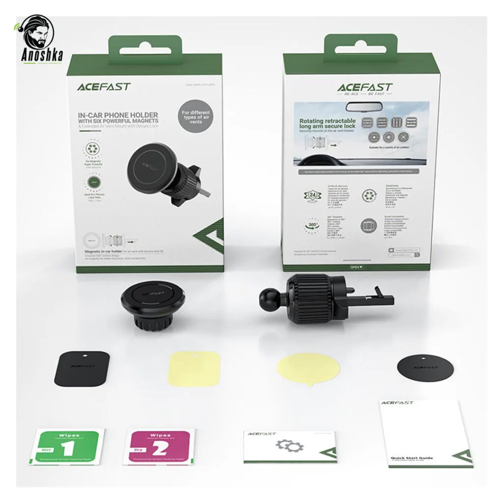 ACEFAST Car Phone Holder D6 – Adjustable Magnetic Car Mount for Smartphones