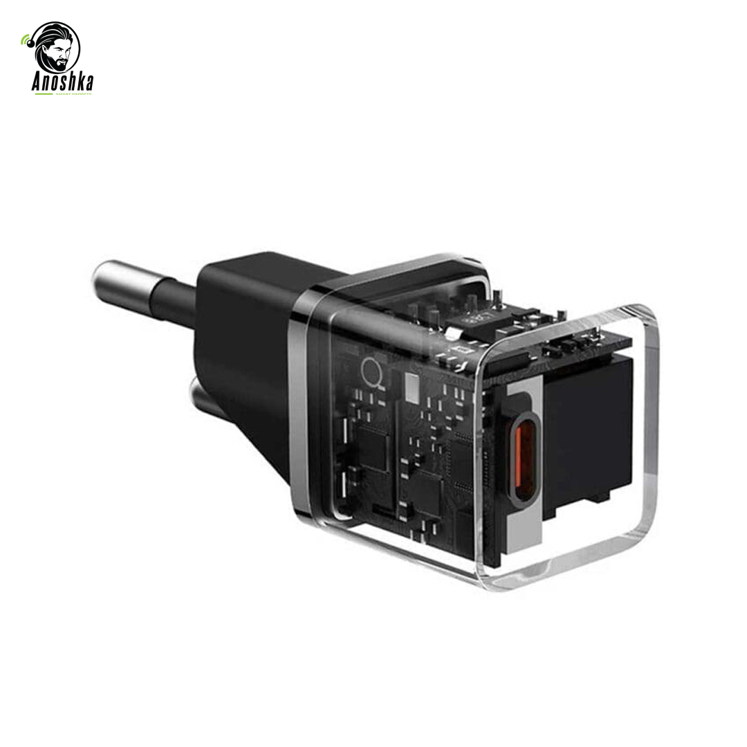 Baseus GaN5 Mini 1C 20W EU Fast Charger with USB-C Power Delivery