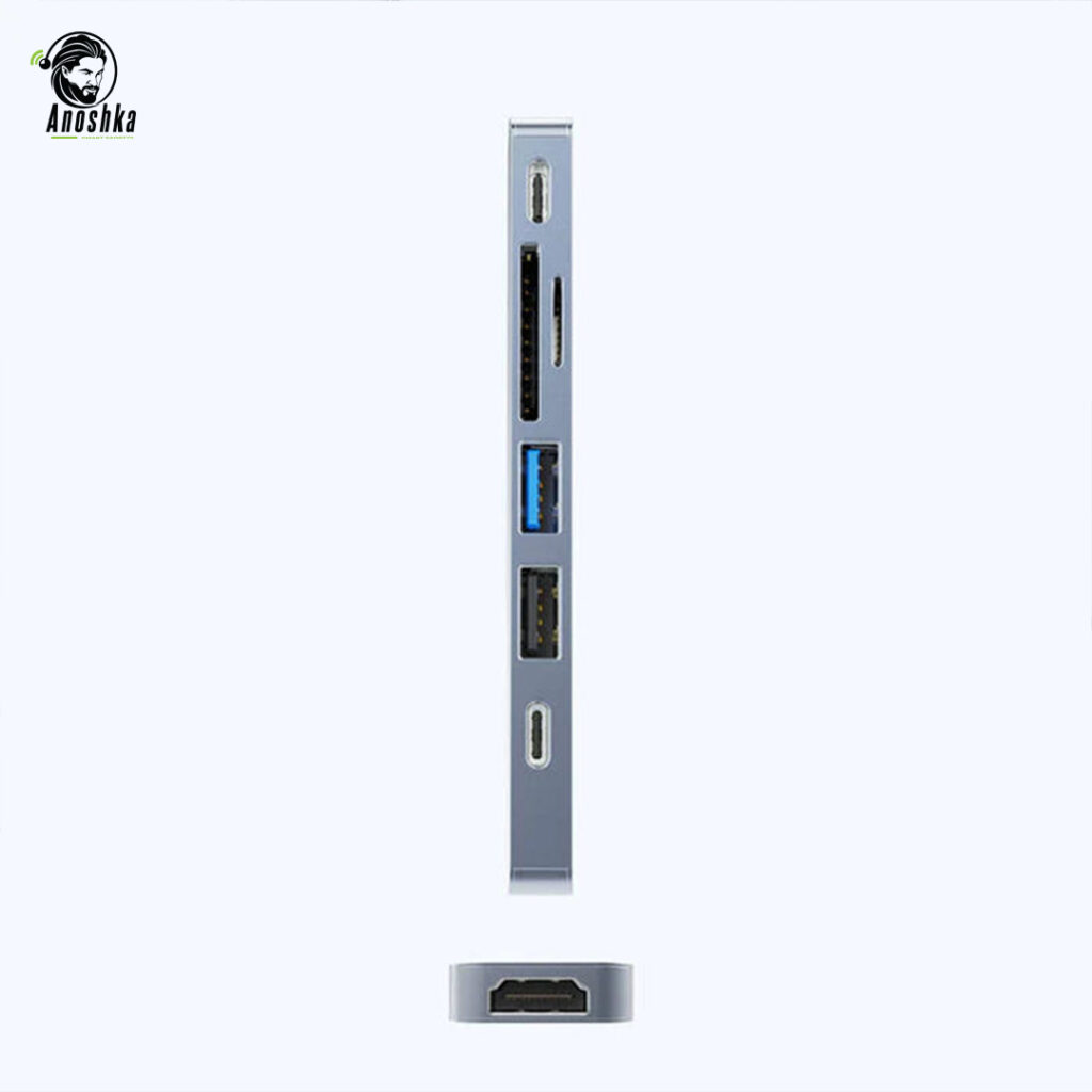 The RECCI RH08 7-in-2 Hub offers 4K HDMI, USB 3.0, SD/TF readers, and PD charging in a dual Type-C design, perfect for MacBook and other USB-C devices.