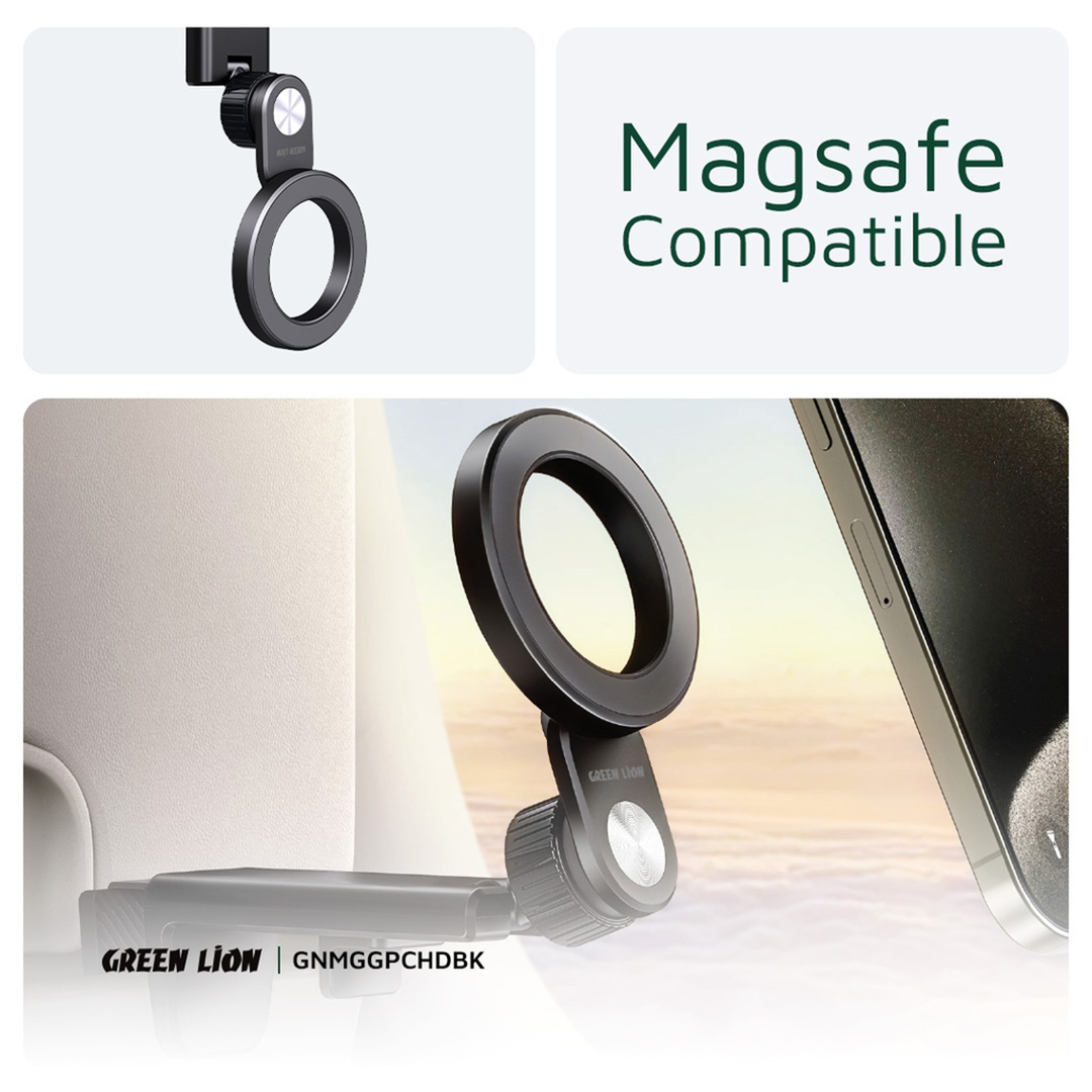 Green Lion MagGrip Car Holder – Magnetic Phone Mount for Secure Hands-Free Driving