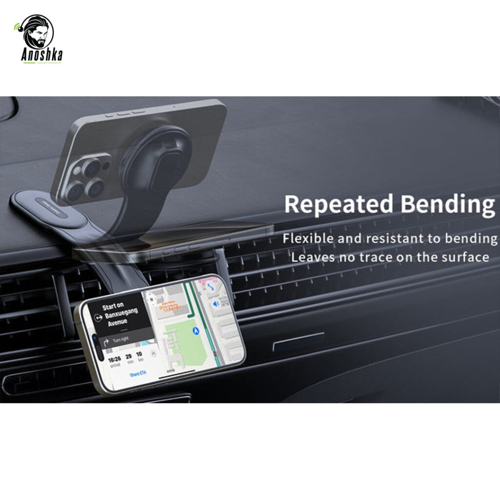 The RECCI RHO-C41 Car Wireless Charger offers 15W fast charging, smart auto-clamp technology, and 360° rotation — perfect for safe, hands-free use while driving.
