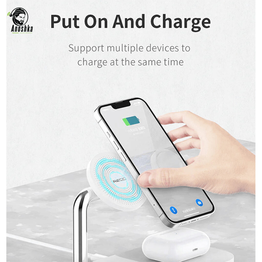 RECCI RCW-20 Wireless Charger offers fast and safe wireless charging in a sleek, compact design — perfect for daily use at home, office, or on the go.