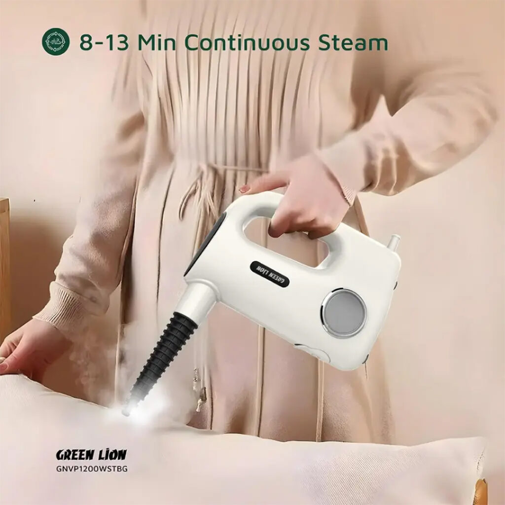 Green Lion Vapor Pro Steam Cleaner 1200W – Powerful Multi-Surface Handheld Cleaning Device