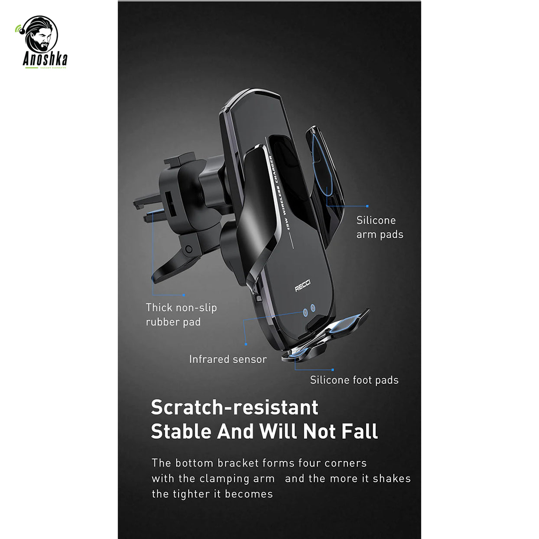 The RECCI RHO-C27 Car Holder offers secure phone mounting with a 360° adjustable design, strong suction base, and universal compatibility for safe, hands-free driving.