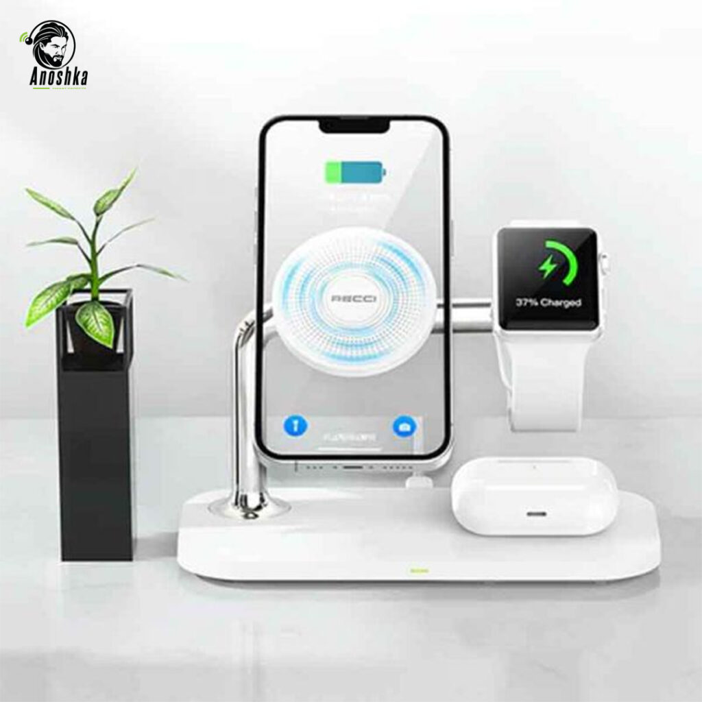 RECCI RCW-20 Wireless Charger offers fast and safe wireless charging in a sleek, compact design — perfect for daily use at home, office, or on the go.