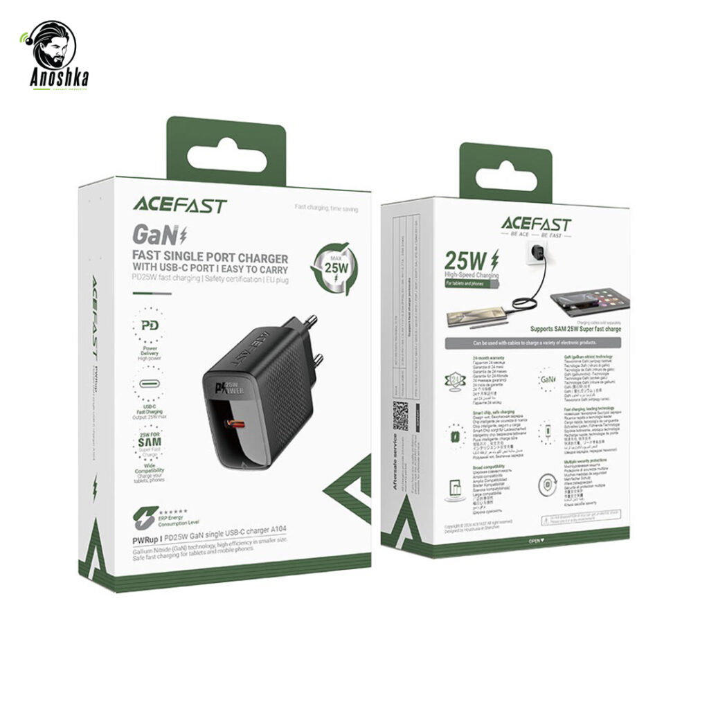 ACEFAST PD25W GAN SINGLE USB-C CHARGER A104