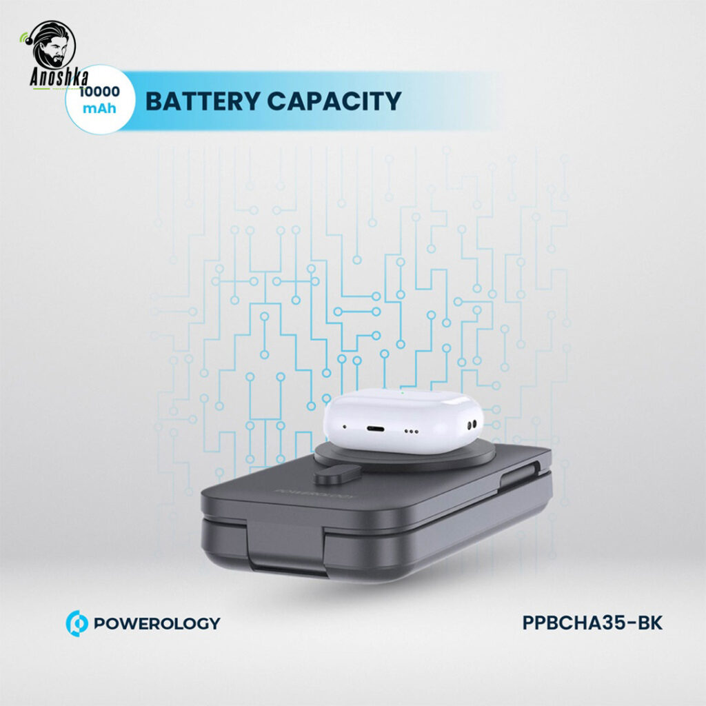 Powerology 10000mAh MagSafe Power Bank box and accessories
