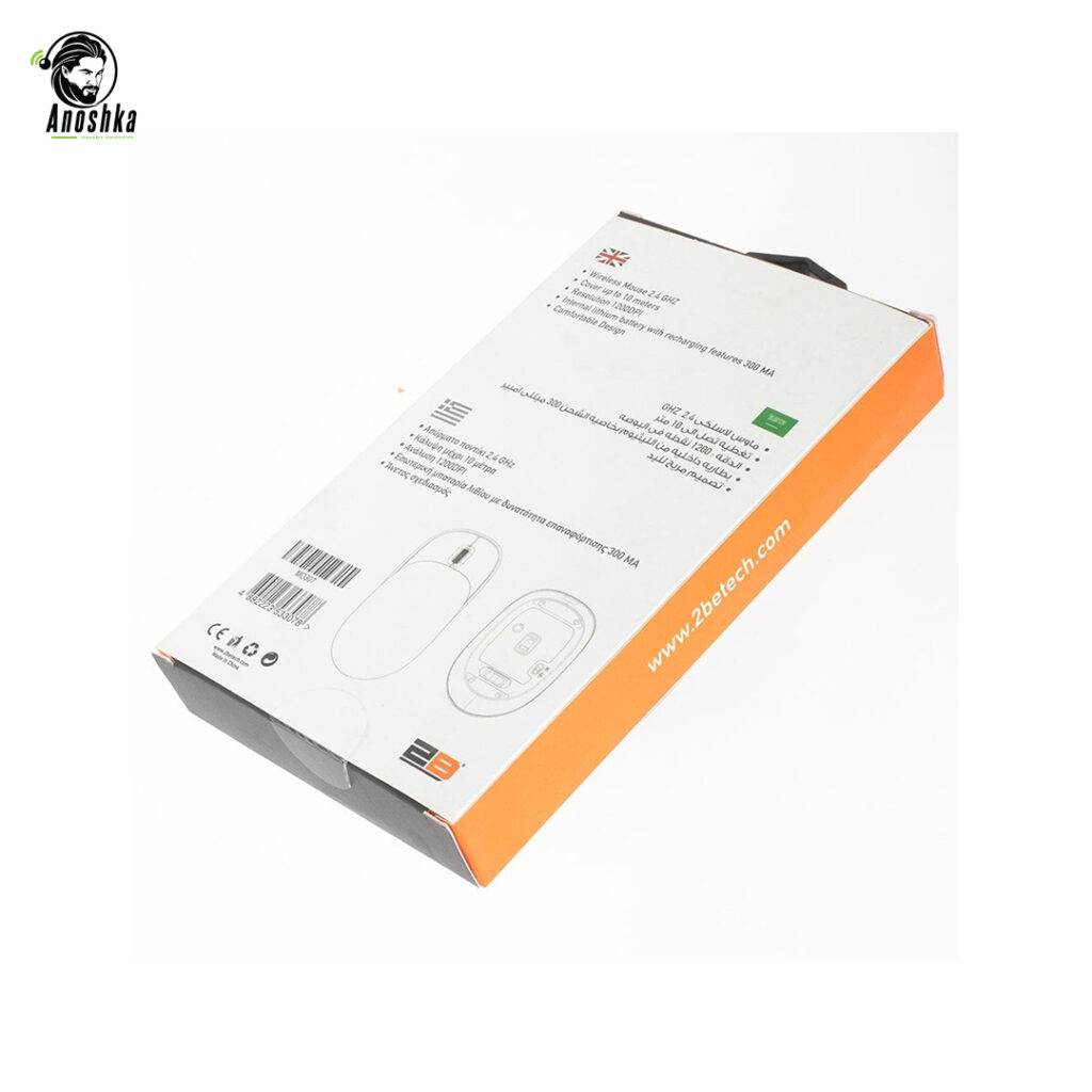 2B MO307 Wireless Mouse 1200DPI – Smooth and Precise Ergonomic Optical Mouse