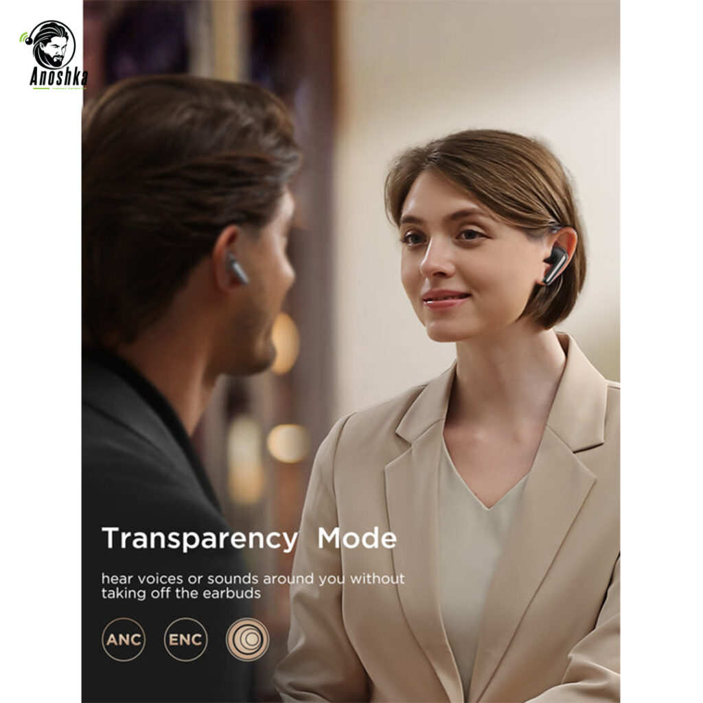 The JOYROOM FN1 ANC True Wireless Earbuds feature hybrid noise cancellation, Bluetooth 5.3, 40-hour battery life, and ENC dual-mic clarity — delivering premium sound in a sleek, modern design.