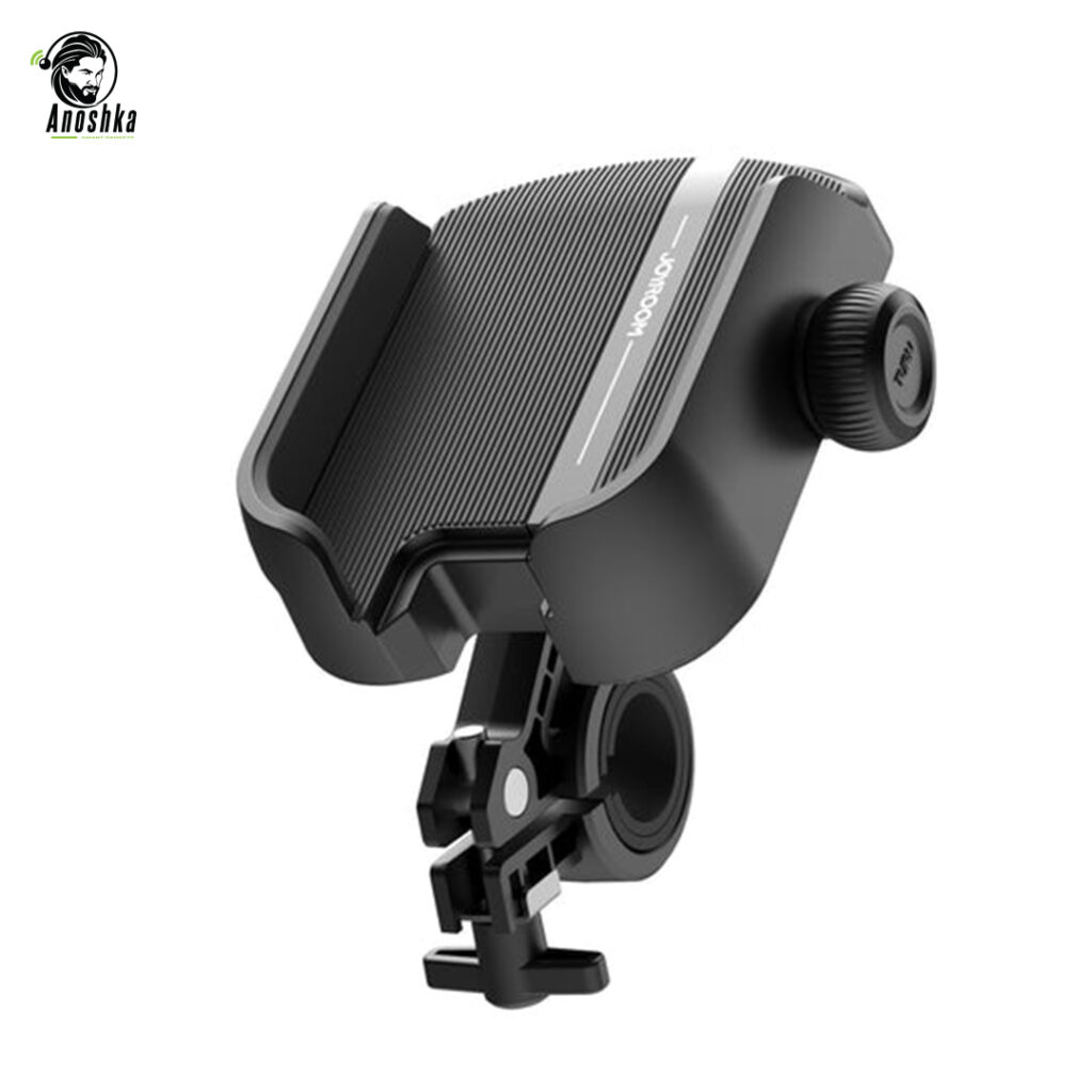 JOYROOM JR-ZS431 Bike Phone Mount provides a secure 4-claw grip, 360° rotation, and shockproof design — ensuring stable phone mounting for any bike or motorcycle.