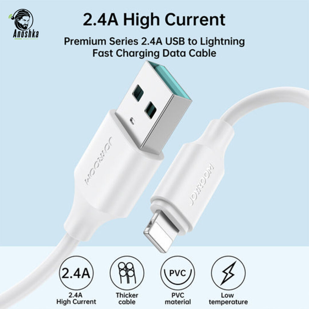 JOYROOM S-A9 Lightning cable: Fast-charge up to 3A (and up to 30W for certain variants), high-speed data transfer, durable build. Ideal for iPhones and Lightning-enabled devices.