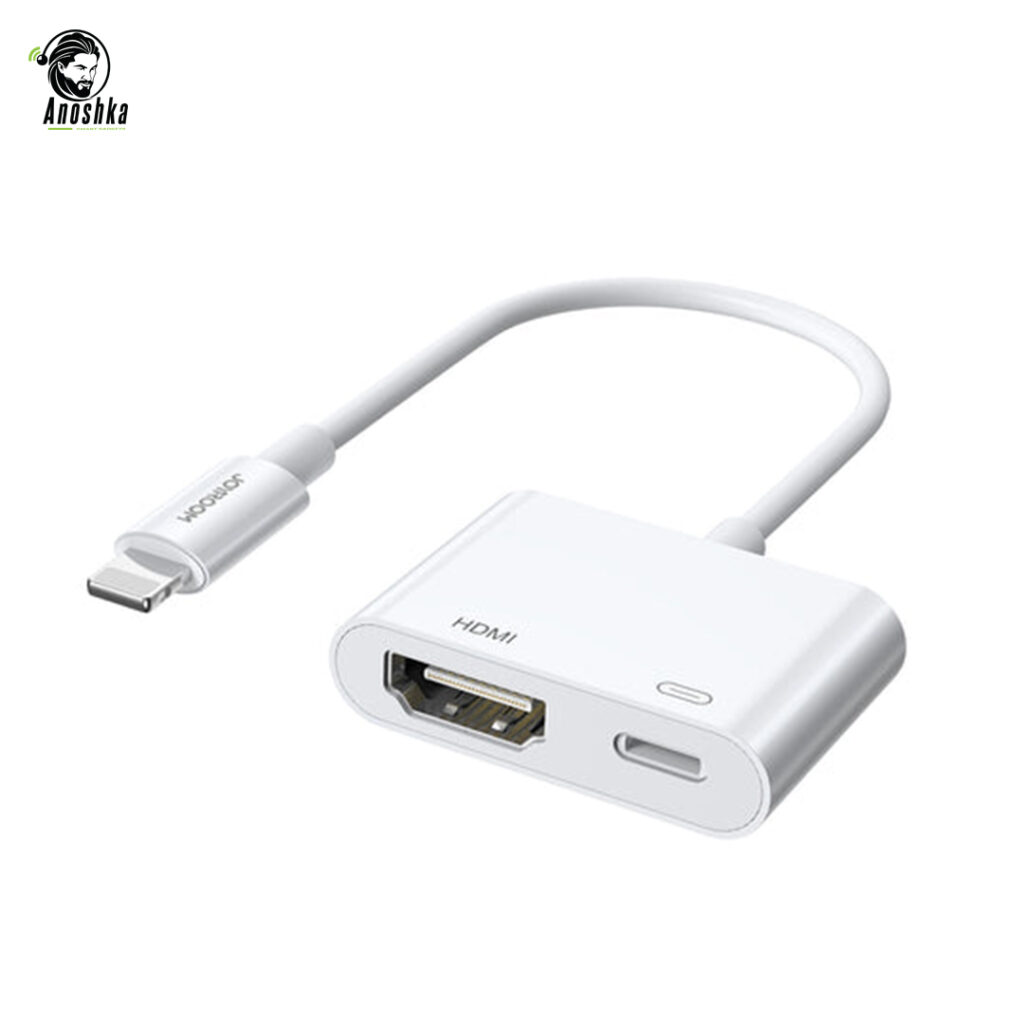 JOYROOM S-H141 Lightning to HDMI Adapter – stream your iPhone or iPad screen to TV or projector in Full HD 1080p with plug-and-play convenience.