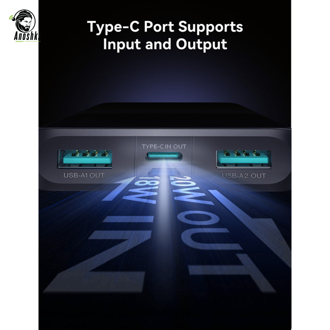 JOYROOM QP191 10000mAh Fast Charging Power Bank with USB-C and dual output