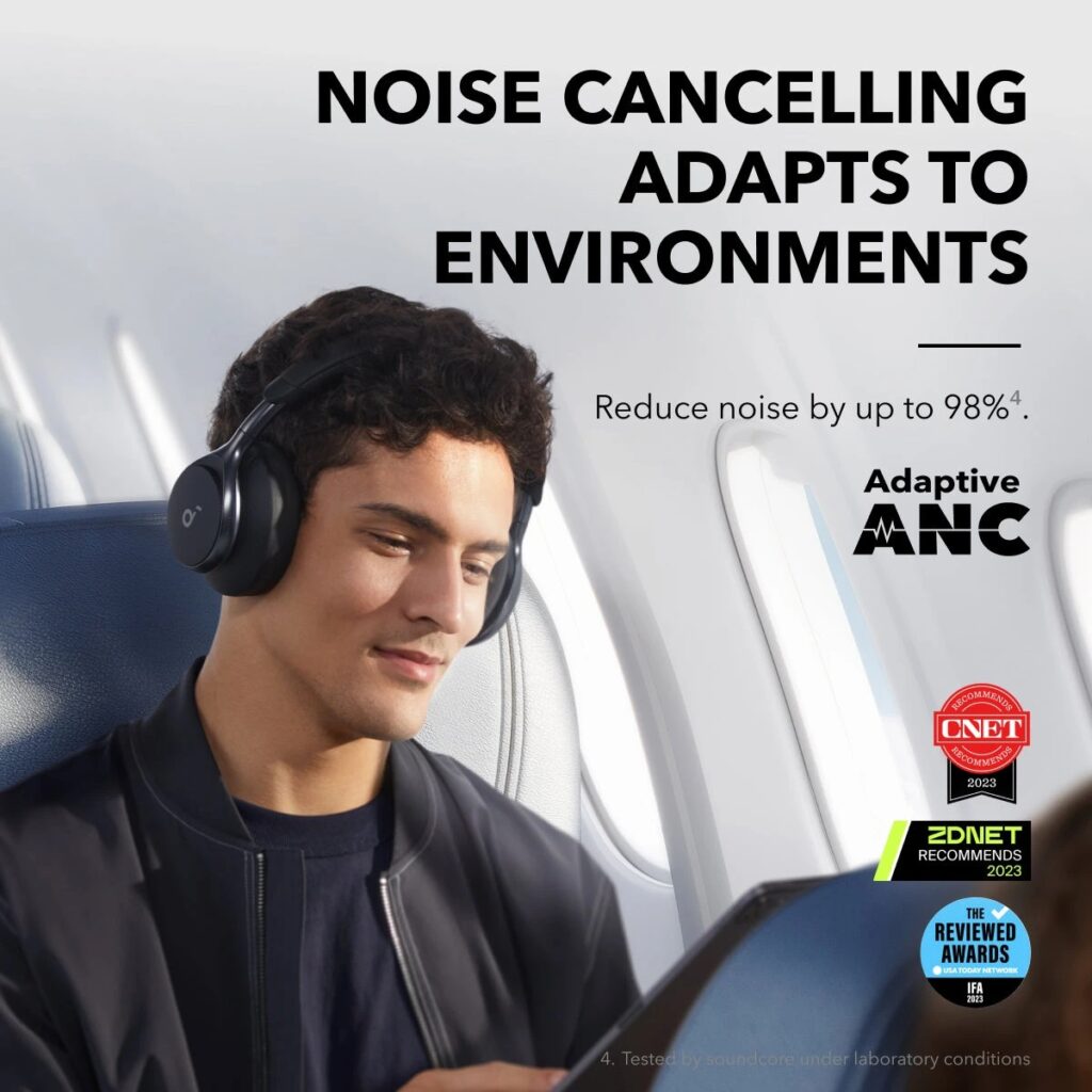 Anker Soundcore Space One wireless noise cancelling headphones