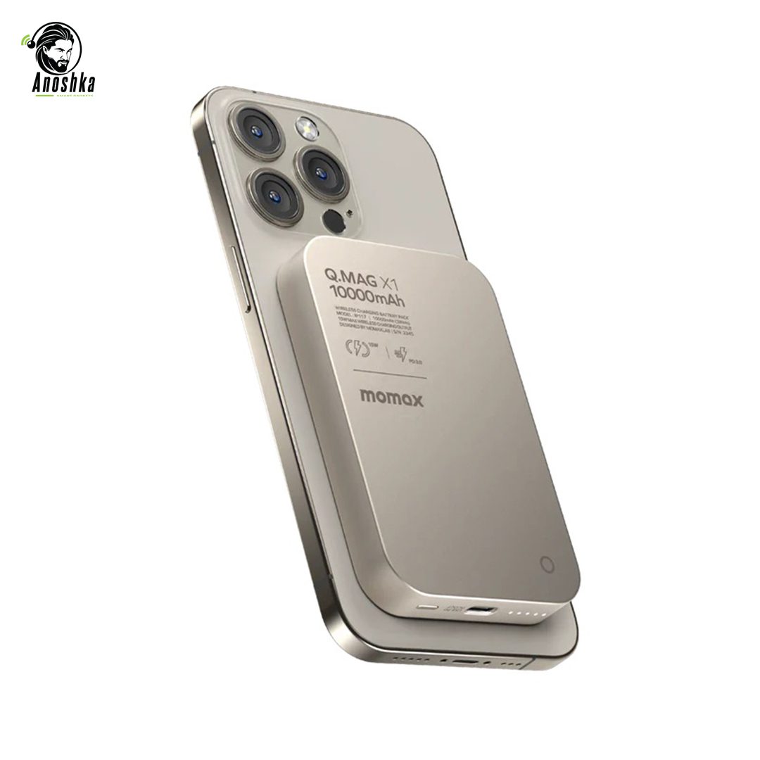 Momax Q.Mag X1 magnetic wireless power bank 10000mAh with fast magnetic charging