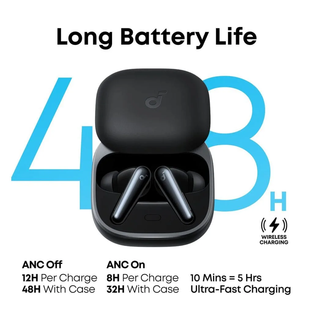Anker Soundcore Liberty 5 Noise Cancelling Earbuds with powerful sound