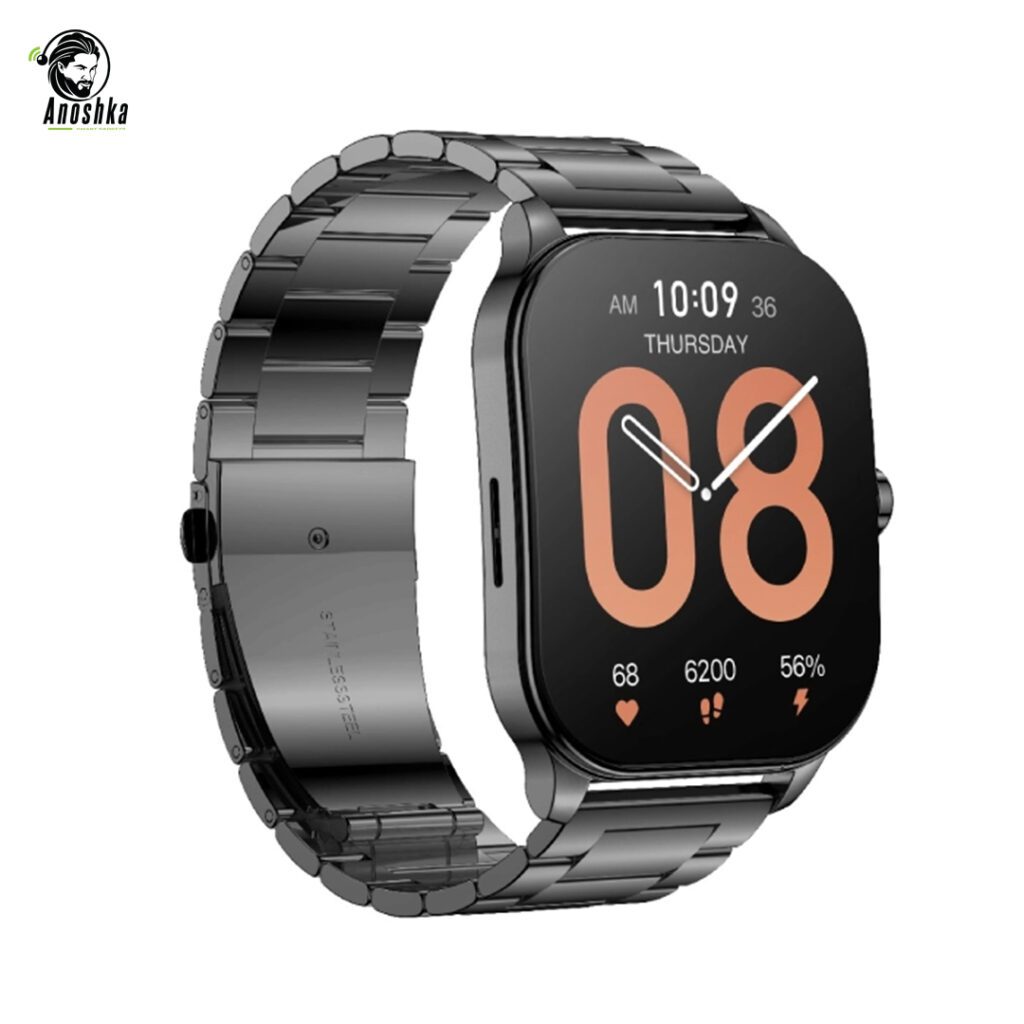 Amazfit Pop 3S Classic Edition Black Smartwatch with AMOLED Display and Bluetooth Calling