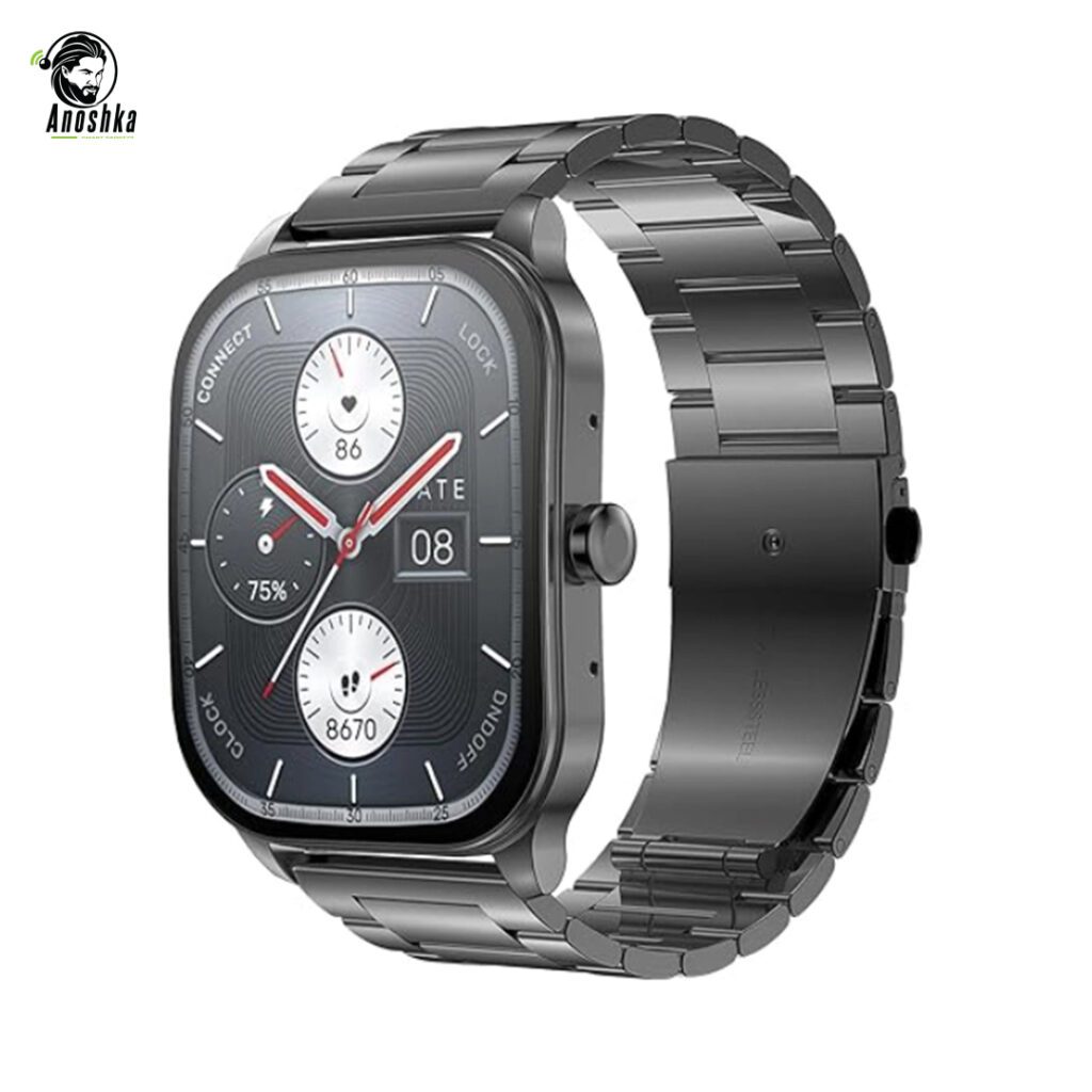 Amazfit Pop 3S Classic Edition Black Smartwatch with AMOLED Display and Bluetooth Calling