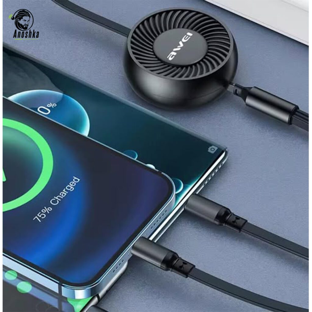 AWEI 3 in 1 Telescopic Data Cable CL-136 – Fast Charging Retractable Cable