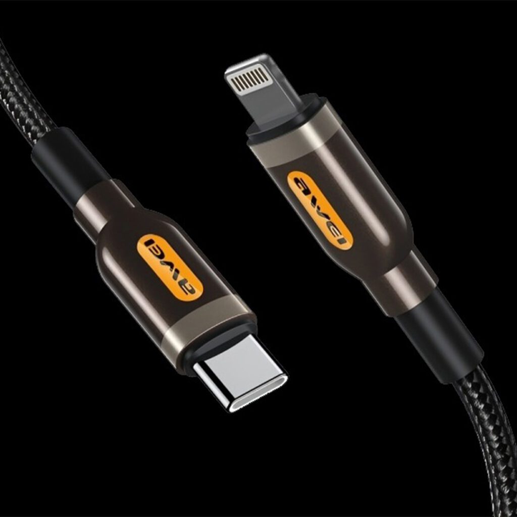 AWEI CL-87 metal charging cable with durable design and fast charging performance