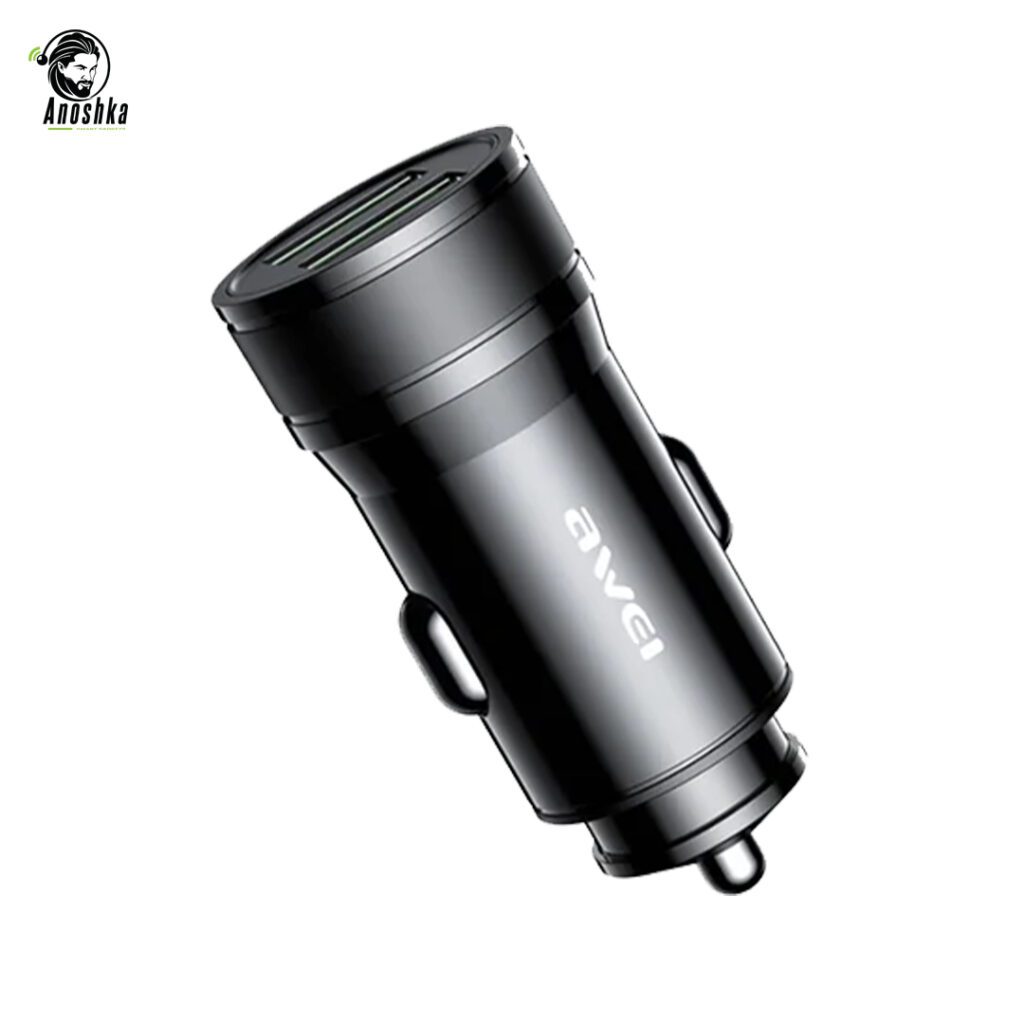 AWEI C-830 dual port car charger for fast and safe charging on the go