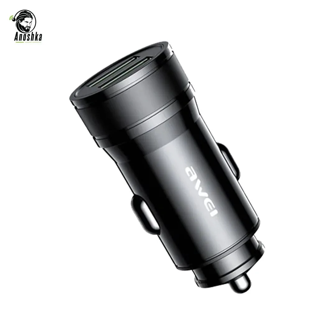 AWEI C-830 dual port car charger for fast and safe charging on the go