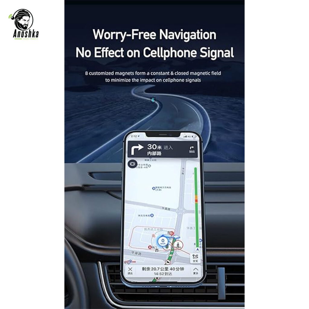 AWEI X20 car holder with secure grip, adjustable arms, and 360-degree rotation