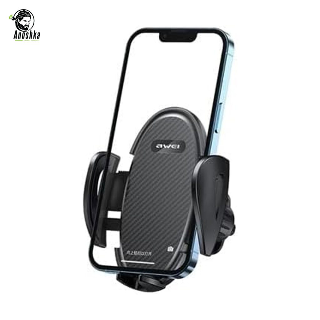 AWEI X38 magnetic car holder with 360-degree rotation and secure phone mount