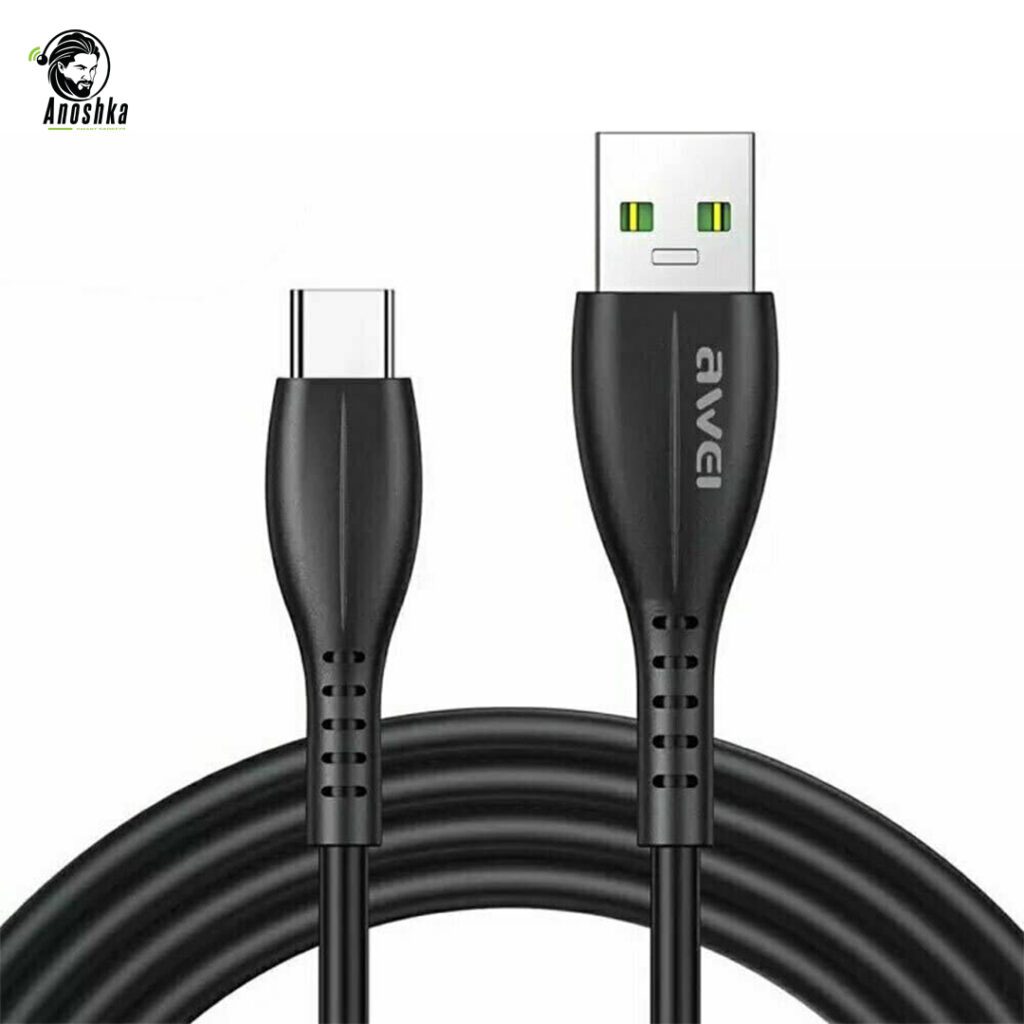AWEI CL-115T USB Type-C data cable for fast charging and durable braided design