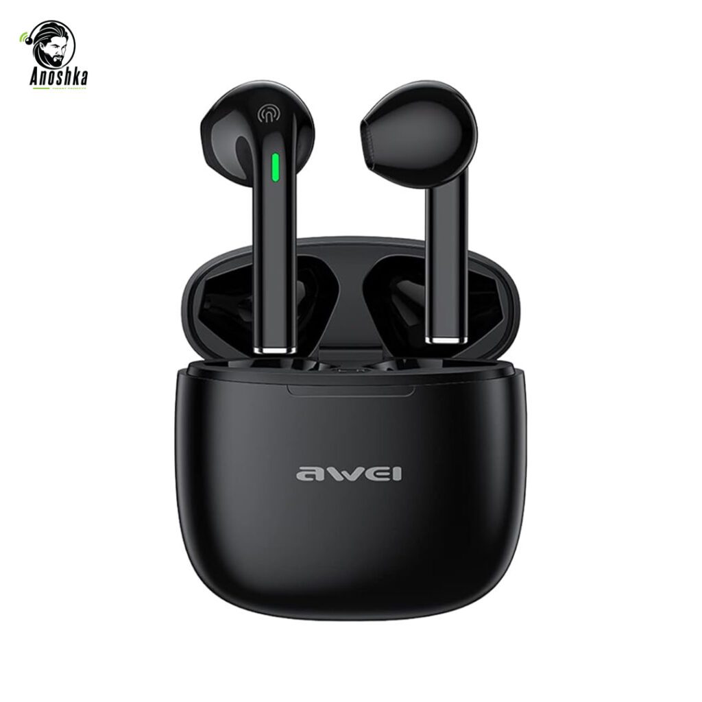 AWEI T26 Pro true wireless earbuds with HD sound, long battery life, and touch control