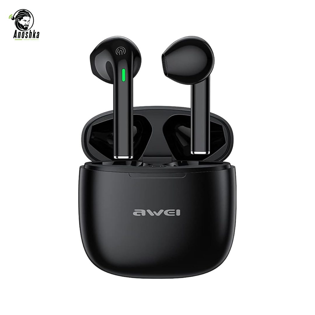 AWEI T26 Pro true wireless earbuds with HD sound, long battery life, and touch control
