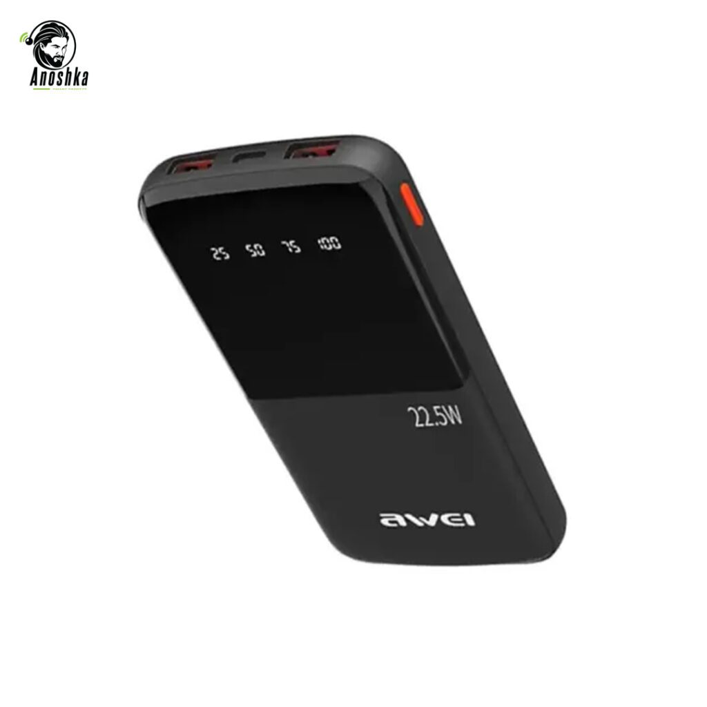 AWEI P10K 10000mAh power bank with 22.5W fast charging